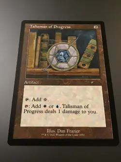 MTG Secret Lair #1052 Talisman of Progress Retro Frame NM - Image 1