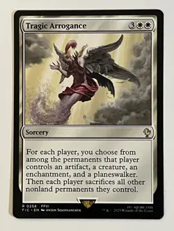 Tragic Arrogance Commander: Final Fantasy Non-Foil Regular MTG - Image 1