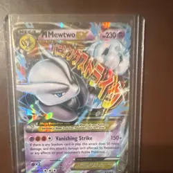 Pokemon M Mewtwo EX Breakthrough 63/162 Ultra Rare Holo 230 HP Vanishing Strike - Image 1