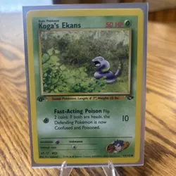 Pokemon TCG 77/132 Koga's Ekans Gym Challenge 1st Ed Common - Image 1