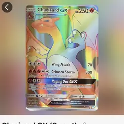 Pokemon Charizard GX 150/147 SM-Burning Shadows Rainbow Secret Rare Holo English - Image 1