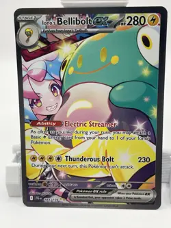 Pokemon Iono's Bellibolt EX Special Illustration Rare 183/159 Journey Together … - Image 1