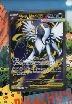 Pokemon TCG Mega Absol EX 161/132 Me01 Mega Evolution Ultra Rare Holo NM/M - Image 1
