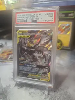 Pokemon Pikachu Zekrom GX SM168 Tag Team Black Star Promo - Image 1