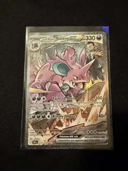 Team Rocket's Nidoking ex - 233/182 SIR - Destined Rivals Pokemon TCG, Near Mint - Image 4