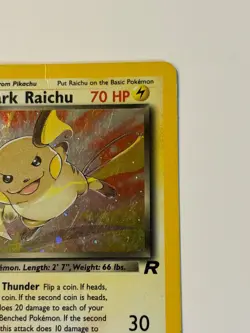 Pokemon TCG Dark Raichu 83/82 Team Rocket Holo Rare MP - Image 4