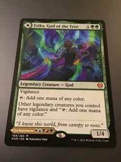 MTG Kaldheim #168 Esika, God of the Tree / The Prismatic Bridge NM - Image 1