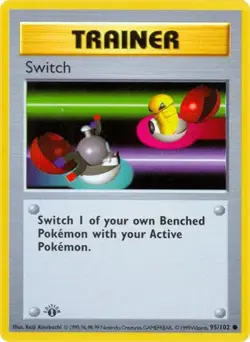 Switch 95/102 C Base Set Shadowless Pokemon Unlimited NM/M - Image 1