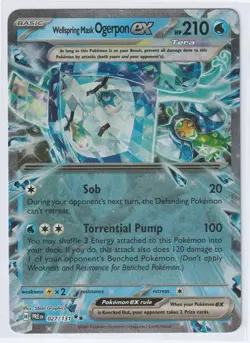 WELLSPRING MASK OGERPON EX 027/131 Pokemon TCG Prismatic Evolutions NM - Image 1