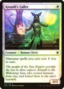 Kinjalli's Caller IXALAN MTG MAGIC CREATURE HUMAN CLERIC FOIL - Image 1