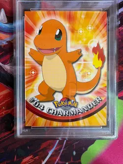 PSA 9 1999 TOPPS POKEMON TV #4 CHARMANDER - Image 2