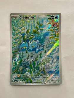 Pokemon Clauncher Scarlet Violet Base 205/198 Holo Illustration Rare Near Mint - Image 1