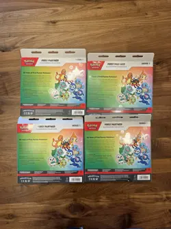 Pokemon TCG First Partner Illustration Collection Series 1 Sealed Lot Of 4 - Image 5