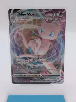 Pokemon Mew VMAX 114/264 Fusion Strike Ultra Rare Holo 310 HP Psychic - Image 1