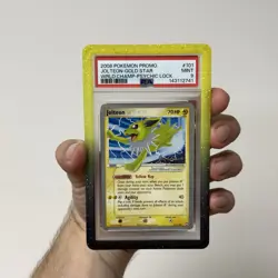2008 Pokemon Promo Jolteon Gold Star #101 World Champ Psychic Lock PSA 9 - Image 3