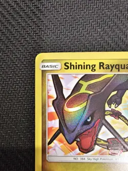 Shining Rayquaza 56/73 Pokemon Shining Legends Shiny Holo Rare NM - Image 2