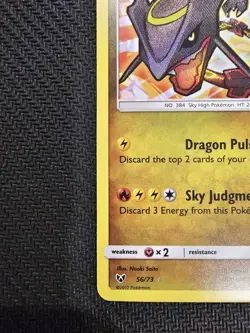 Shining Rayquaza 56/73 Pokemon Shining Legends Shiny Holo Rare NM - Image 5