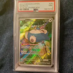 PSA 9 Snorlax 051 Scarlet & Violet: 151 (ETB) Black Star Promo Pokemon TCG MINT - Image 1