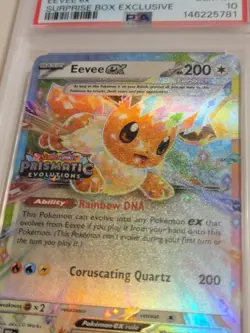 Eevee Ex - Pokemon Prismatic Evolutions Stamped Promo #075 - Gem Mint PSA 10 - Image 3