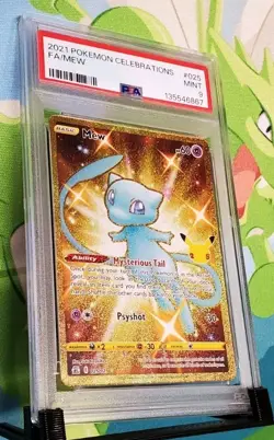 PSA Mint 9 Mew Pokemon 025/025 Celebrations - Image 1