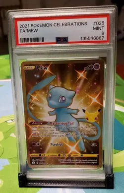 PSA Mint 9 Mew Pokemon 025/025 Celebrations - Image 2