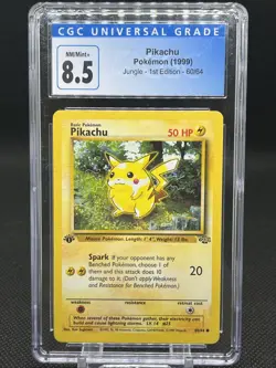 1999 Pokemon 1st Edition Jungle Pikachu 60/64 CGC 8.5 NM-Mint+ - Image 1