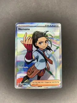 Nemona Full Art 229/091 Ultra Rare SV Paldean Fates English Pokemon - Image 1