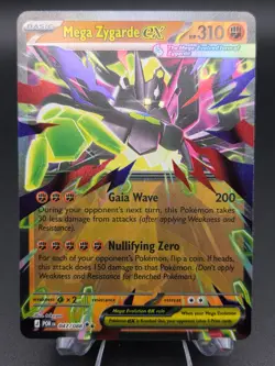 Pokemon TCG Mega Zygarde ex 047/088 Double Rare Holo Perfect Order Near Mint - Image 1