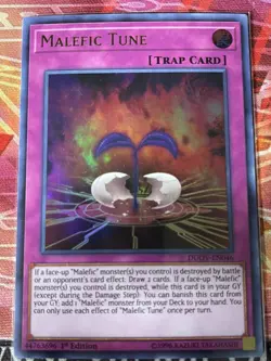 Yu-Gi-Oh! Malefic Tune DUOV-EN046 1st Edition Ultra Rare, Near Mint x1 - Image 1