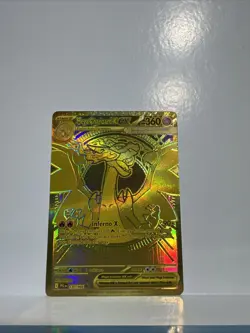 Mega Charizard X ex Gold Hyper Rare 130/094 Pokemon Phantasmal Flames English - Image 2