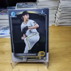 2025 Bowman Draft Seth Hernandez Chrome #BDC-25 1st Prospect Pirates - Image 1