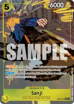 One Piece TCG Foil - Sanji (Alternate Art) - 02 / NM / English - Image 1