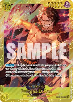 One Piece TCG Foil - Portgas.D.Ace (119) - 119 / NM / English - Image 1