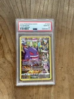2022 Pokemon Sword & Shield Lost Origin #TG06 Gengar Full Art PSA 10 FDP35 - Image 1