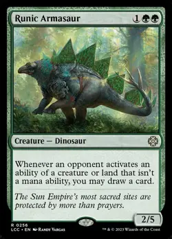 4 x Runic Armasaur - Commander: The Lost Caverns of Ixalan - NM-Mint - MTG - Image 1