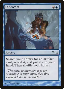 Fabricate x1 Mirrodin MTG Magic the Gathering Blue Sorcery Card - Image 1