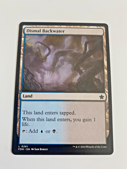 MTG Magic the Gathering Dismal Backwater (261/789) Foundations nm - Image 1