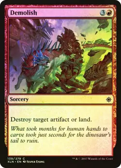Demolish IXALAN MTG MAGIC SORCERY FOIL - Image 1
