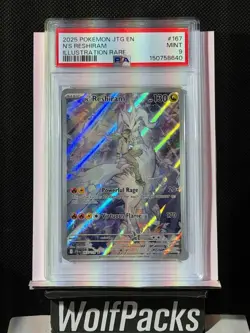 Pokemon TCG Journey Together - N’s Reshiram 167/159 Illustration Rare Holo PSA 9 - Image 1