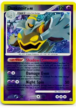 Dusknoir 1/100 Reverse Holo Rare Stormfront Pokemon NM With Tracking - Image 3