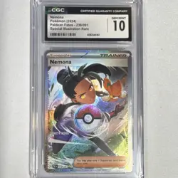 Nemona Pokemon Paldean Fates 2024 238/091 Illustration Rare Holo CGC 10 - Image 1