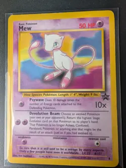 Mew 8 Black Star Promo WOTC - Pokemon Card MP - Image 1