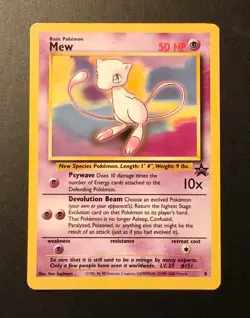 Pokemon Mew No.8 Black Star Promo Card WOTC NM Condition - Image 1