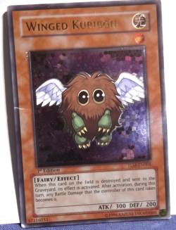 Yu-Gi-Oh Winged Kuriboh TLM-EN005 Ultimate Rare UTR 1st Edition - Mod Play G+/VG - Image 1