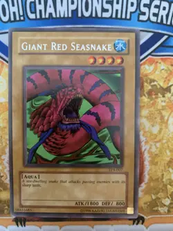YUGIOH Giant Red Seasnake TP4-007 RARE NM - Image 1