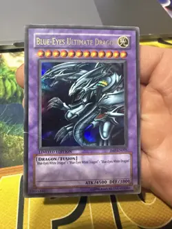YuGiOh - Blue-Eyes Ultimate Dragon - JMP-EN005 Limited Ed Ultra Damaged - Image 1
