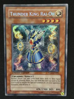Thunder King Rai-Oh YG02-EN001 Limited Edition Secret Rare Yugioh Card - Image 1