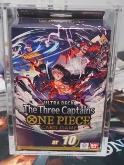 One Piece TCG - ST10 Ultra Deck The Three Captains (SEALED) - English & acrylic - Image 1