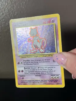 Pokemon Mewtwo 10/102 Holo Rare Base Set HP 1999 WotC Vintage - Read - Image 5