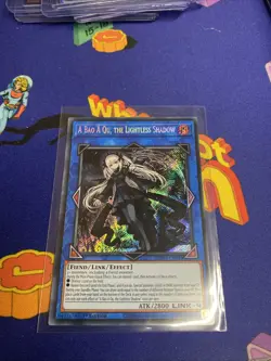 A Bao a Qu the Lightless Shadow SUDA-EN049 Secret Rare Card 1st Edition Yu-Gi-Oh - Image 1
